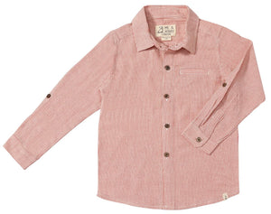 Atwood Woven Shirt- Red Micro Stripe
