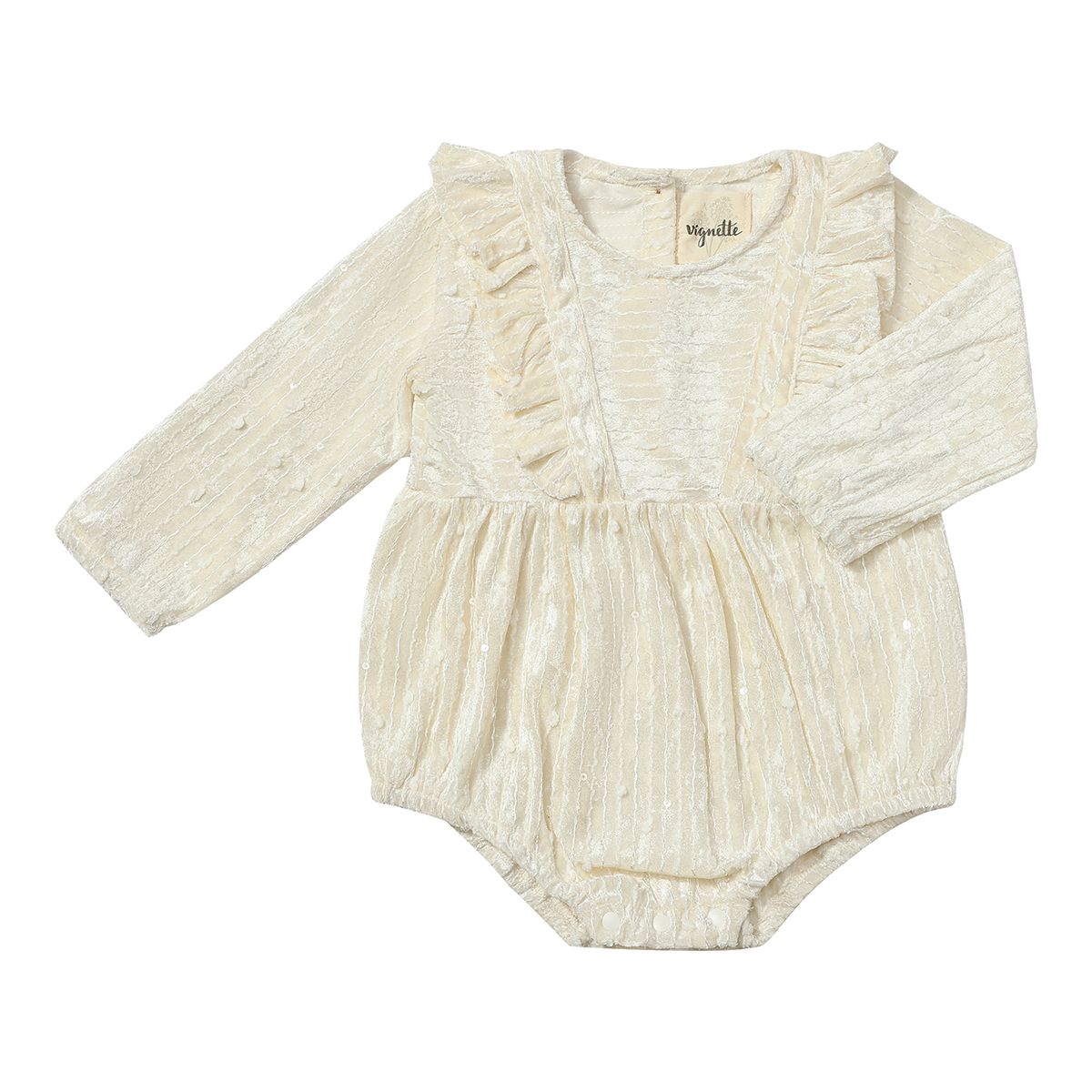 Deirdra Bubble- Ivory Sequin Velvet