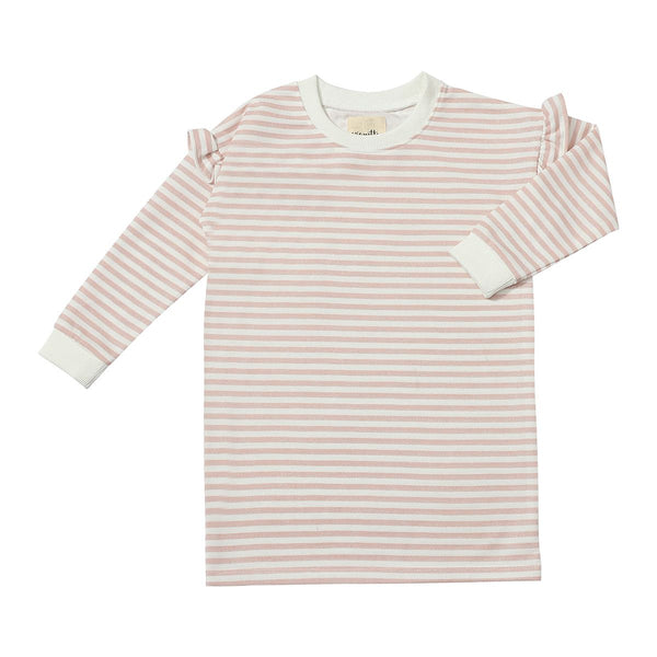Cora Dress-Pink Glimmer Stripe
