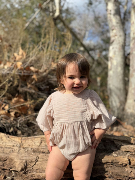 Morgan Bubble- Oatmeal Stripe