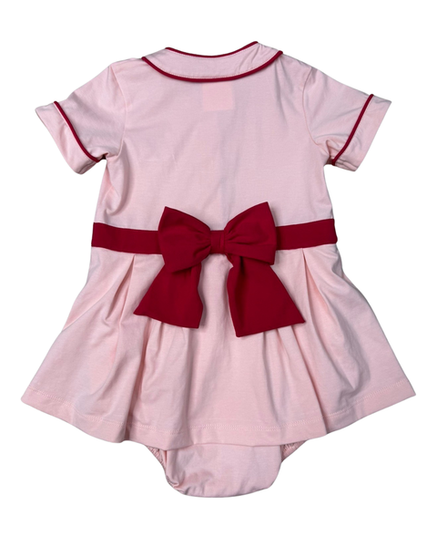 Girls Play Baseball Skirted Bubble