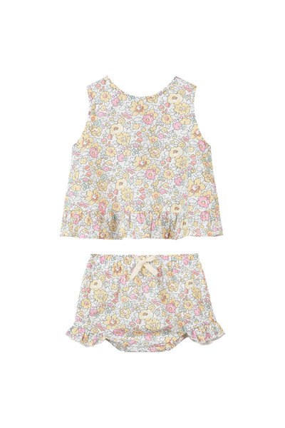 Aria Set- Yellow Retro Floral