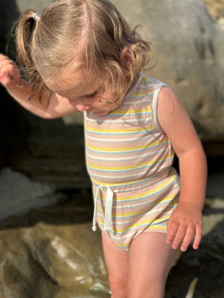 Maisie Bubble- Pink Multi Stripe