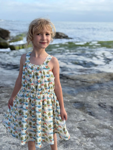 Sloane Dress-Hawaiian Palms
