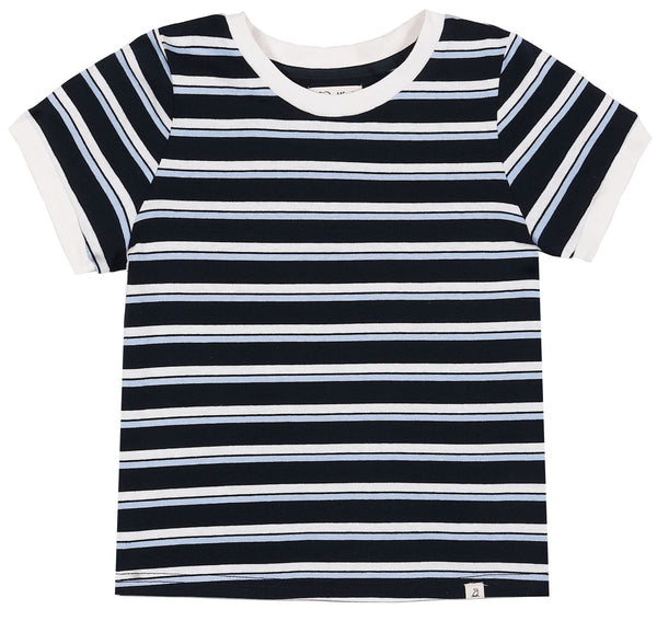 Marine Tee- Blue/white/navy