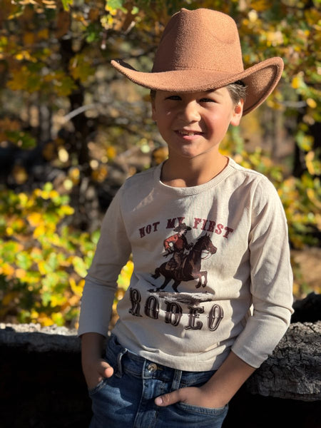 CHEROKEE printed tee- not my first rodeo print