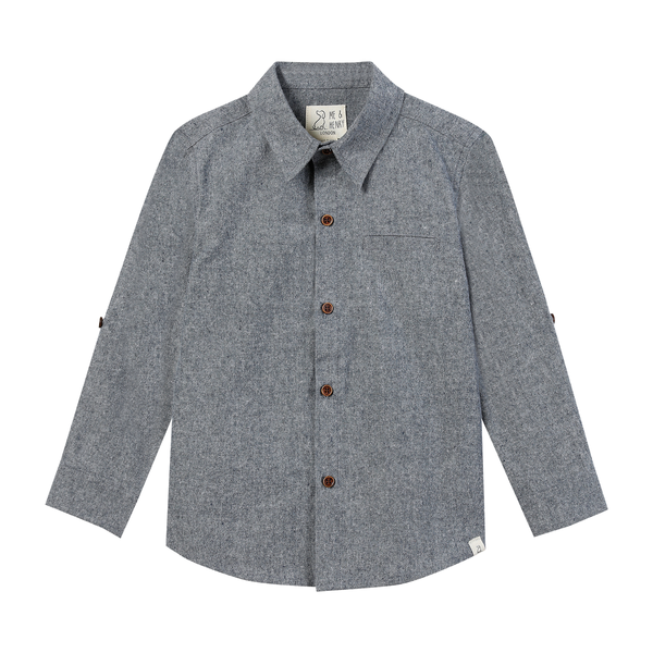 ATWOOD woven shirt- navy chambray