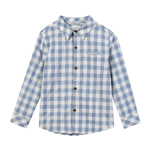ATWOOD woven shirt- blue/white plaid