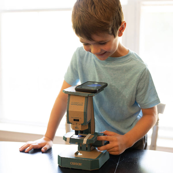 Optigami, Build-Your-Own Microscope, DIY Cardboard STEM Kit