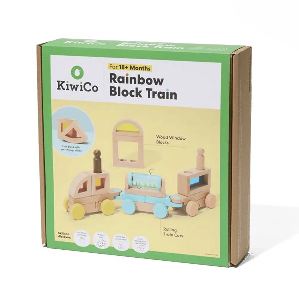 Rainbow Block Train Stem Toy