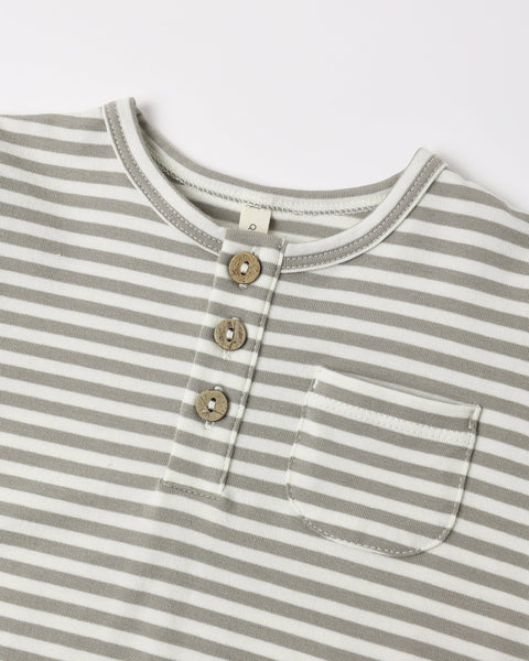 Long Sleeve Pocket Jumpsuit Laurel Stripe