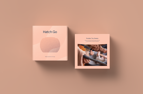 Hatch Go | Portable Sound Machine for Babies and Kids: Peach