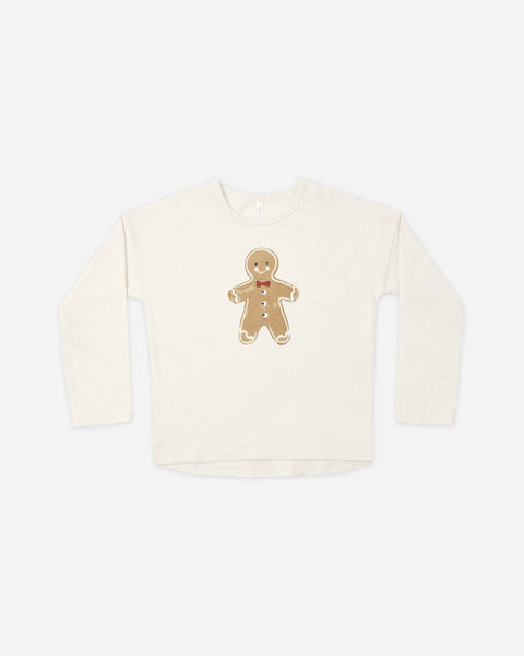 Long Sleeve Tee Gingerbread Man