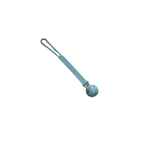 Alyssa Silicone Pacifier/ Toy Clip- Sea Foam