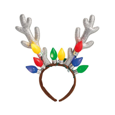 Silver Light-Up Bulb Headband