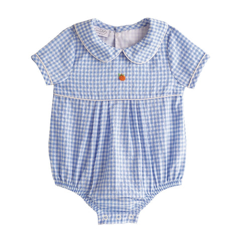 Blue Gingham Pumpkin Bubble