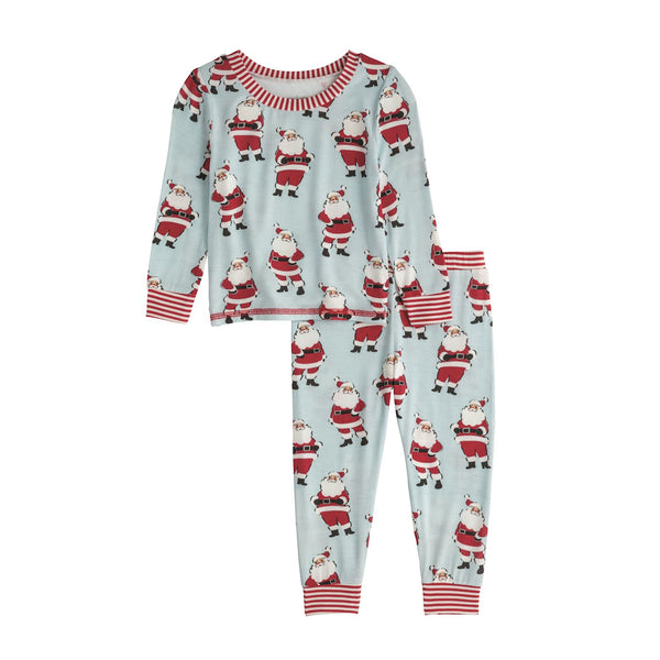 Blue Santa Pj Set