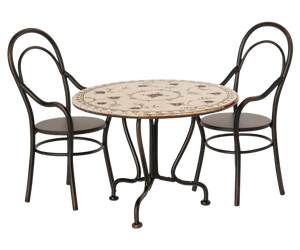 Dining table, Set with 2 chairs