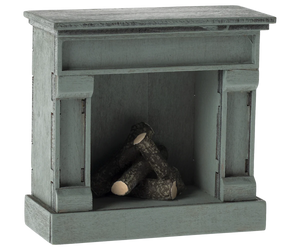 Fireplace, Mouse - Blue