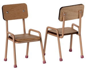Table and chair set, Mouse - Dark powder