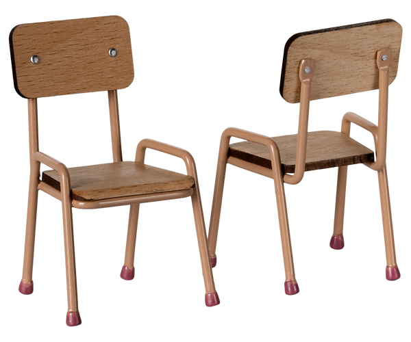 Table and chair set, Mouse - Dark powder