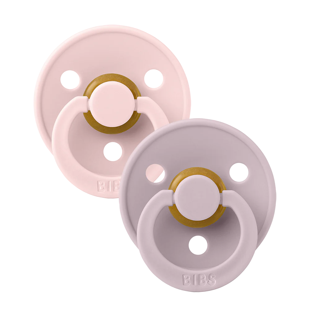BIBS Pacifier 2 PK, Size 1 (Blosom/Dusky Lilac)