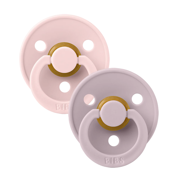 BIBS Pacifier 2 PK, Size 1 (Blosom/Dusky Lilac)