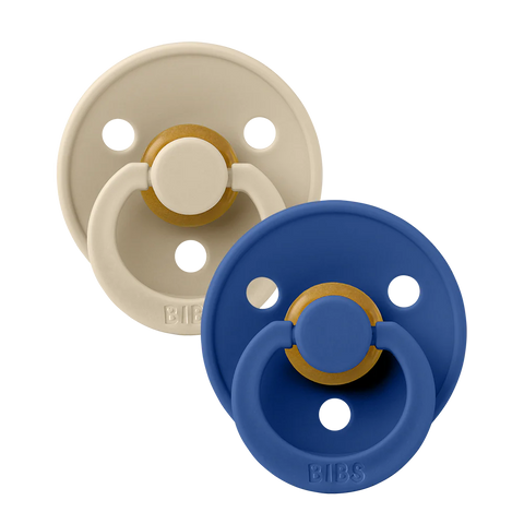 Vanilla/Cornflower BIBS Pacifier 2 PK, Size 1