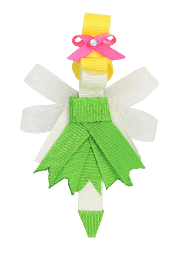 Princess Figure on Pinch Clip (Apple Green Fairy)