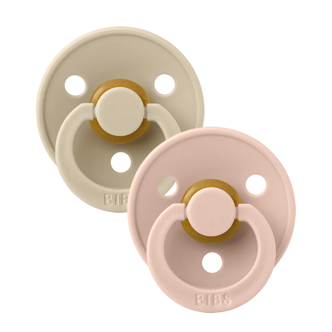 BIBS Colour 2 PACK Vanilla/Blush, Size 1