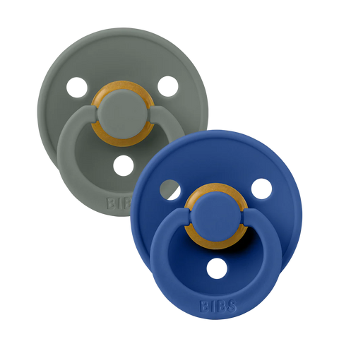 BIBS Pacifier 2 PK, Size 2 -Pine/Cornflower
