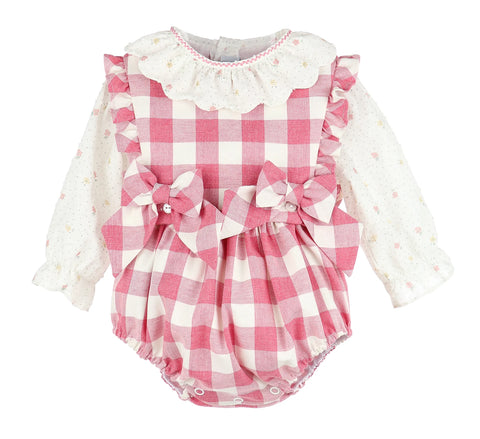 Prim & PInt Sized Overall Set- Pink