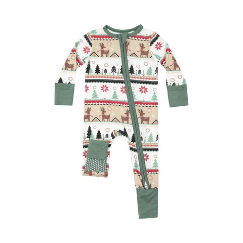 Reindeer Fair Isle 2 Way Romper (FINAL SALE)