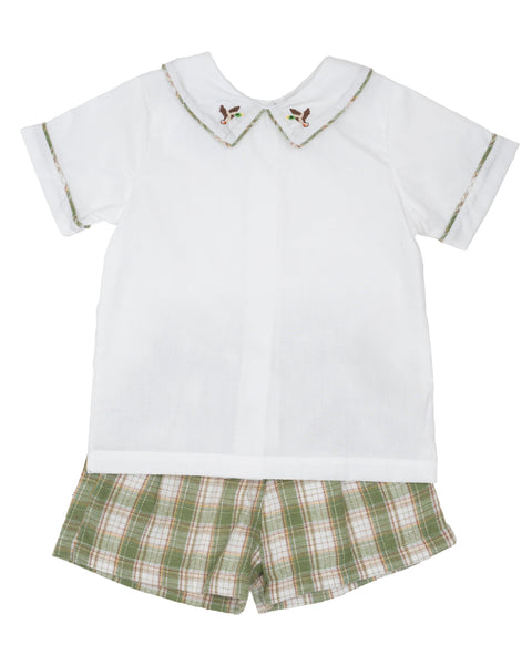 John Mallard Grove Plaid Short Set
