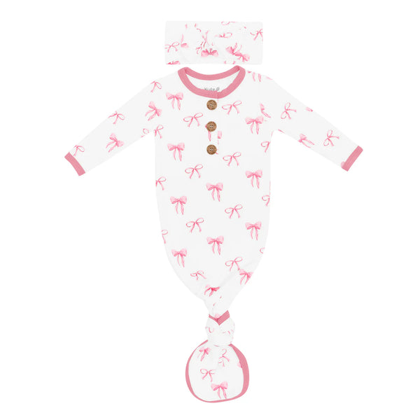 Knotted Gown with Bow Set in Bow