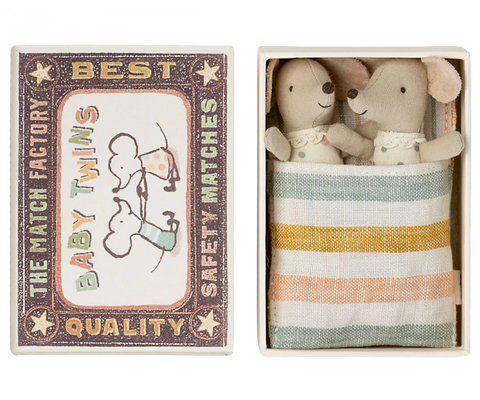 Twins, Baby mice in a matchbox