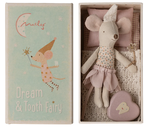 Tooth Fairy Mouse, Little Sister in Match Box