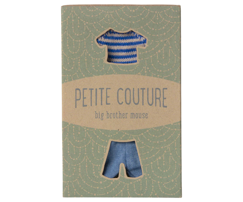 Knitted sweater and pants, Big brother mouse