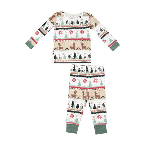 Reindeer Fair Isle L/S  Loungewear Set