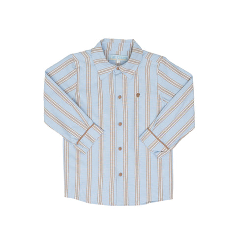 William Shirt- Blue Brown Stripe (FINAL SALE)