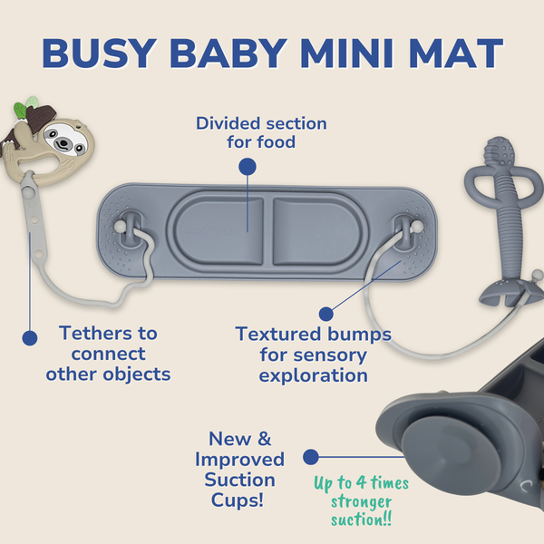 Mini Mat with Toy Straps: Tan