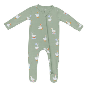 Silly Goose Zippered Footie