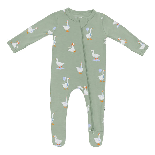 Silly Goose Zippered Footie