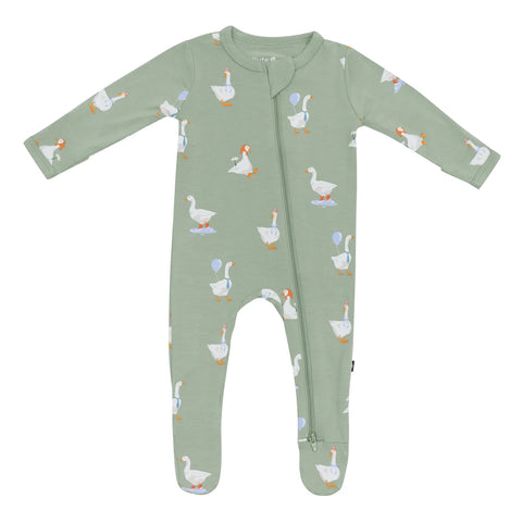 Silly Goose Zippered Footie