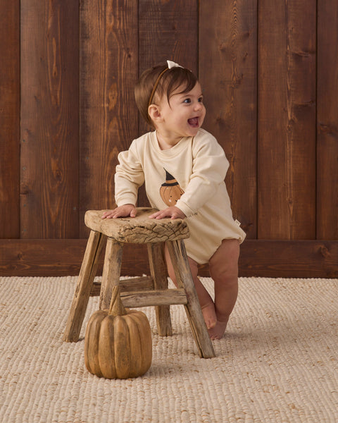Crewneck Bubble Romper Lil Pumpkin
