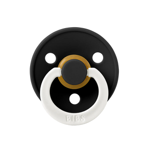 Glow BIBS Pacifier 2 PK, Size 1- Black Glow