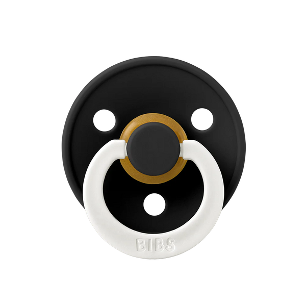 Glow BIBS Pacifier 2 PK, Size 1- Black Glow