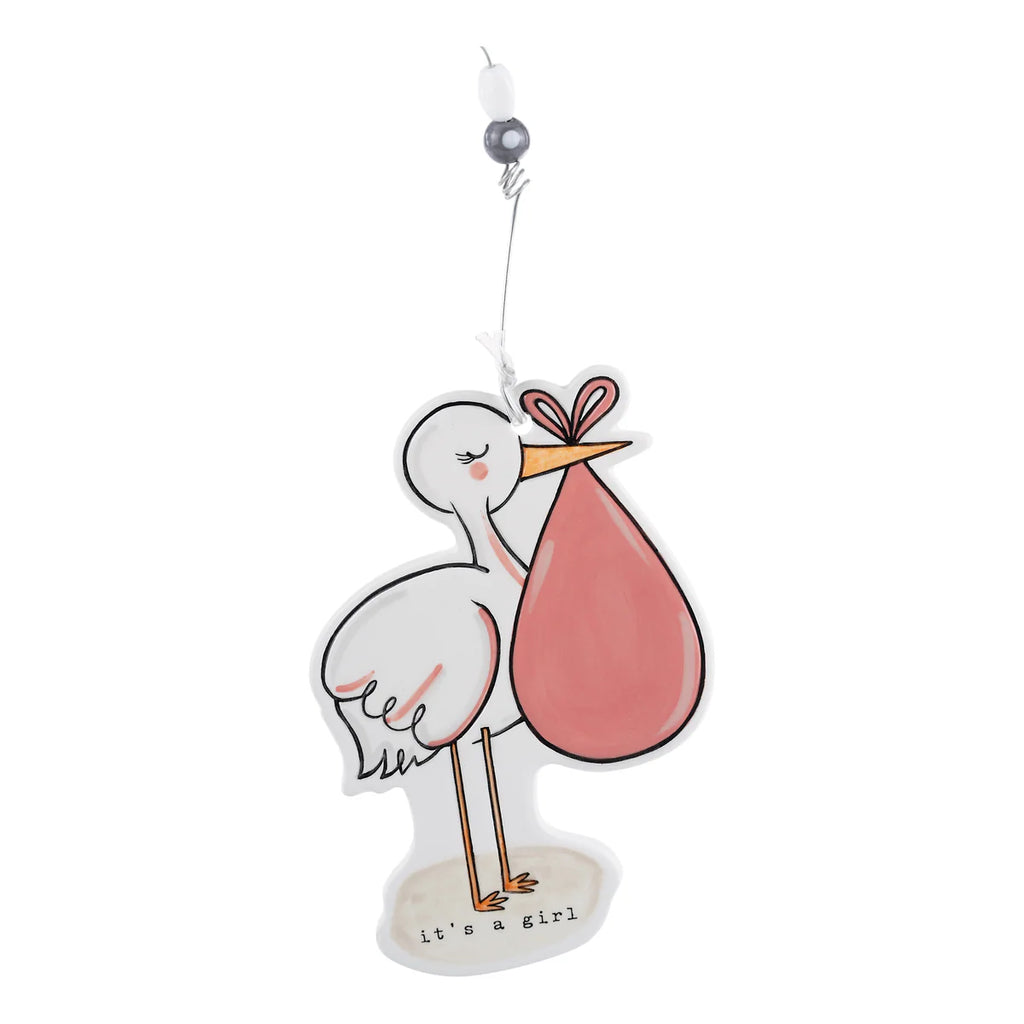 Glory Haus Stork It's A Girl Ornament