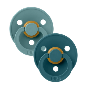 BIBS Pacifier 2 PK, Size 2 -Island Sea/Forest Lake