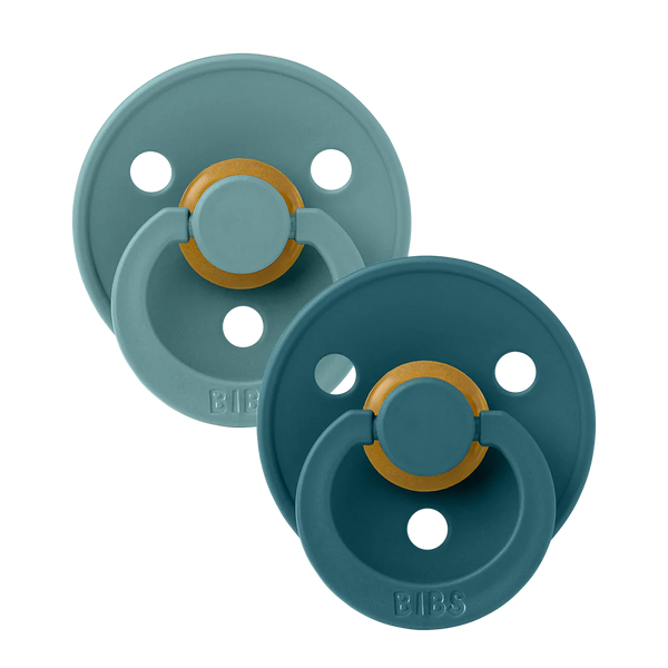 BIBS Pacifier 2 PK, Size 2 -Island Sea/Forest Lake